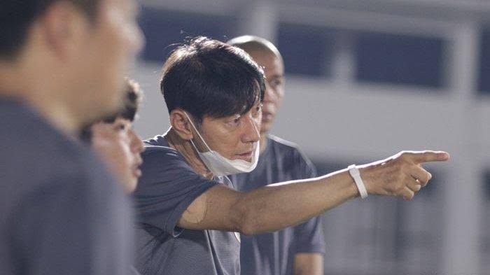 Pelatih Timnas Sepak Bola Indonesia, Shin Tae-yong. 